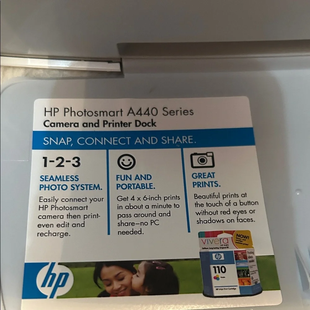 HP Gray Photo Printer with Accessories